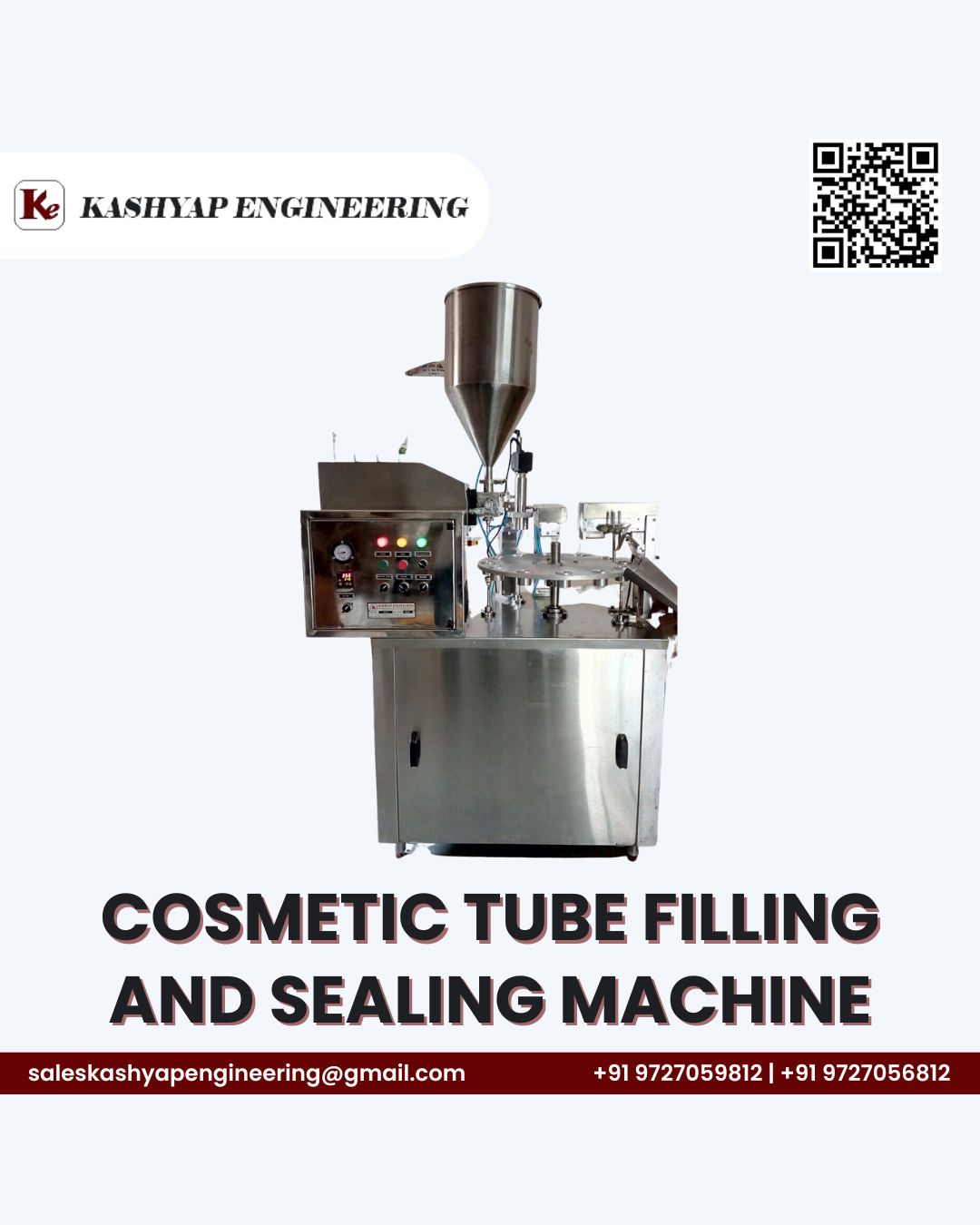 Cosmetic Tube Filling and Sealing Machine: Precision Packaging by Kashyap Engineering