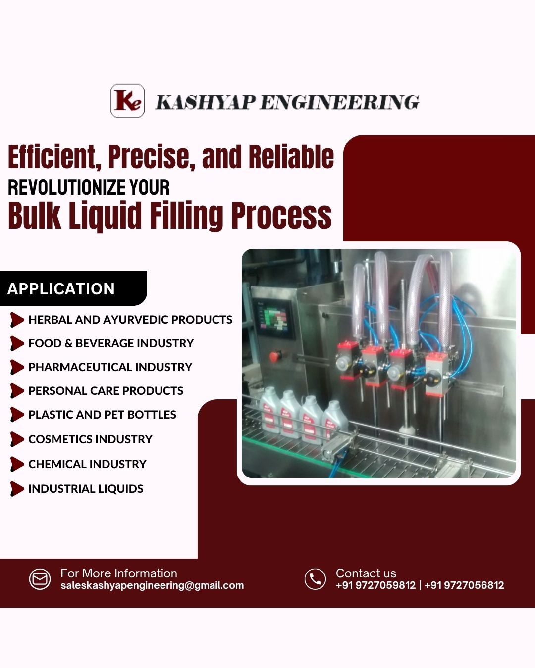 Efficient, Precise, and Reliable Revolutionize Your Bulk Liquid Filling Process | Kashyap Engineering