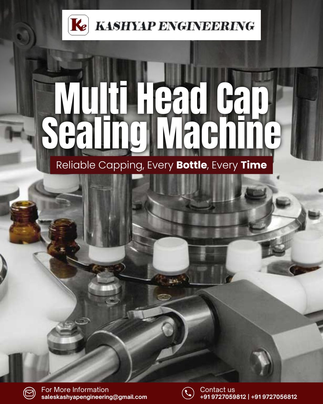 Multi Head Cap Sealing Machine – Reliable Capping for Every Bottle, Every Time