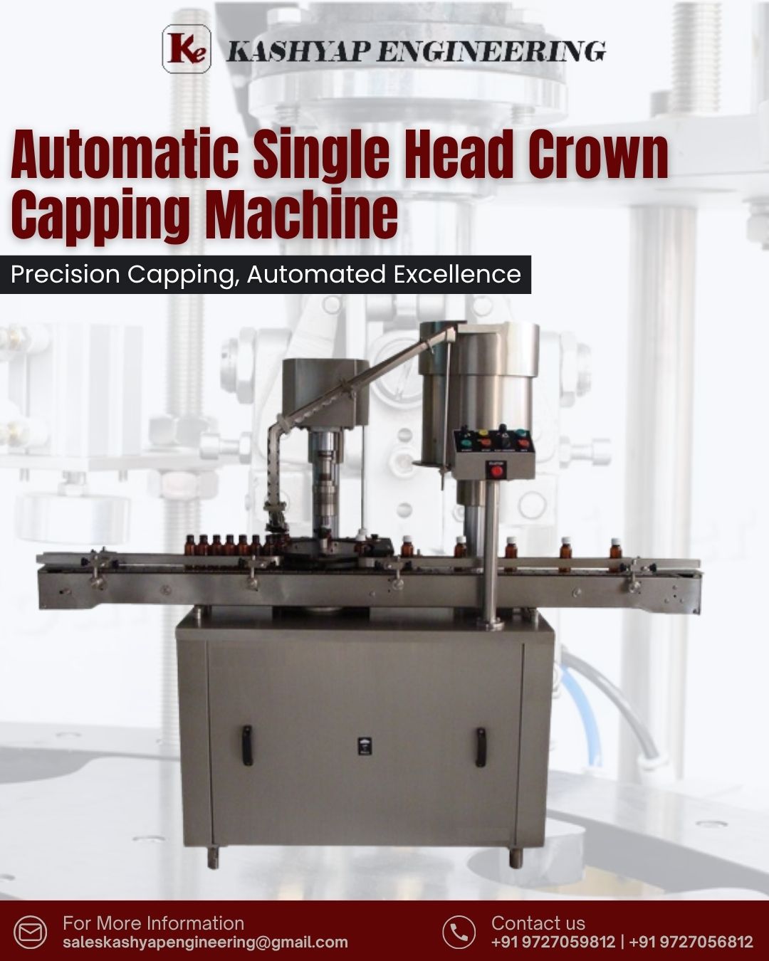 Automatic Single Head Crown Capping Machine – Precision Capping with Automated Excellence