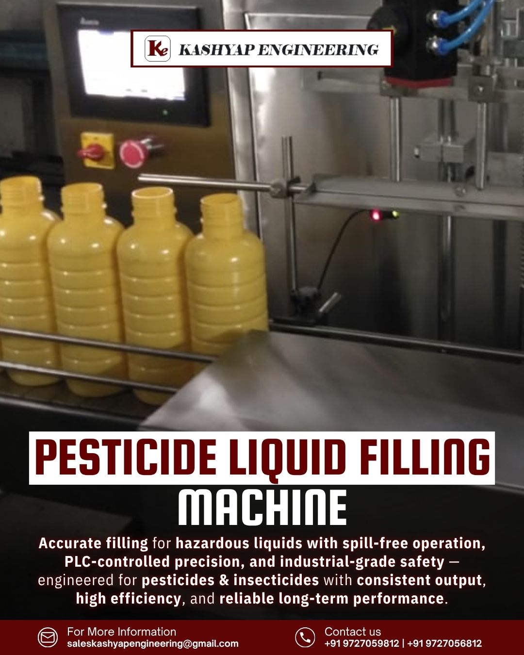 Pesticide Liquid Filling Machine – Accurate Filling for Industrial Chemical Packaging