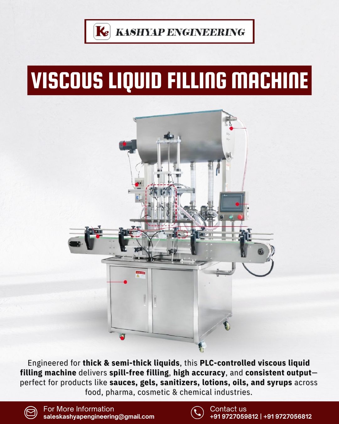 Viscous Liquid Filling Machine for Accurate & Spill-Free Industrial Packaging