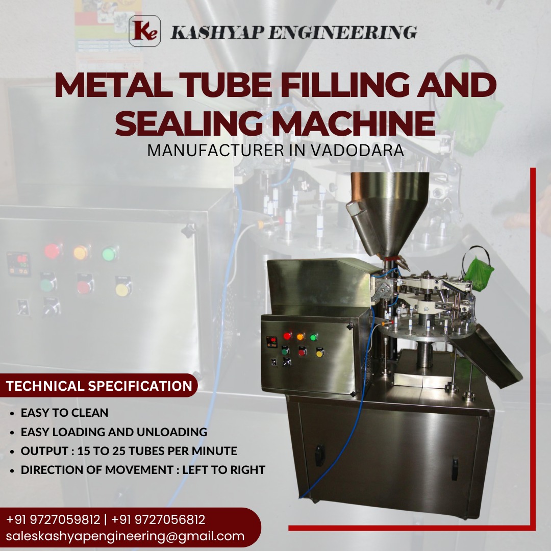 Metal Tube Filling and Sealing Machine: Easy Operation, High Efficiency