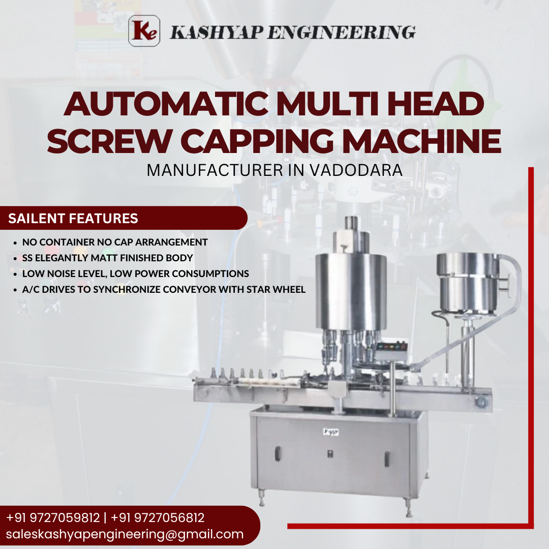 Automatic Multi Head Screw Capping Machine: Precision and Efficiency